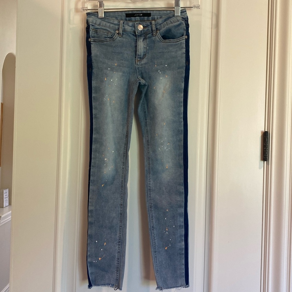 Girls Joes jeans size 12 skinny leg with stripe down side